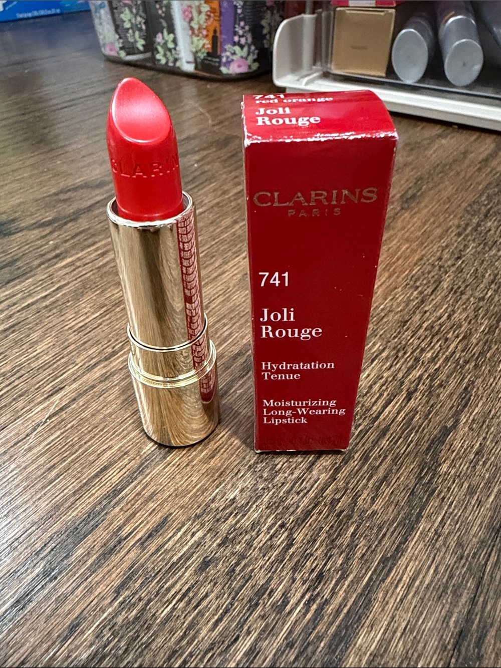 Clarins Joli Rouge 741 red orange